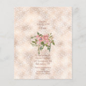 Papier Fête des mariées Roses roses (Dos)