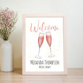 Papier Fête des mariées Table Affiche de bienvenue Champa