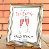 Papier Fête des mariées Table Affiche de bienvenue Champa