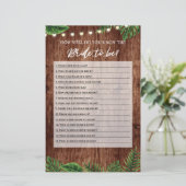 Papier Fête des mariées tropicale Comment Bien Connaître  (Debout devant)