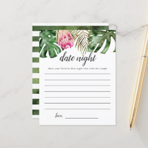 Papier Fête des mariées tropicale Date Nuit Idées