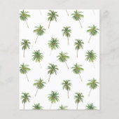 Papier Fête des mariées tropicale minime de palmier (Dos)