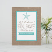 Papier Fête des mariées turquoise Starfish Recette Divide (Debout devant)