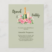 Papier Fête des mariées vert sauge rose brun (Devant)