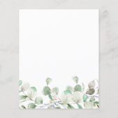 Papier Fête des mariées virtuelle verte Invitation budgét (Dos)