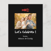 Papier FÊTE DES PÈRES BUDGET Photo Crawfish Invitation du (Dos)