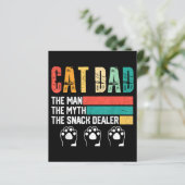 Papier Fête des Pères Chat Papa (Debout devant)