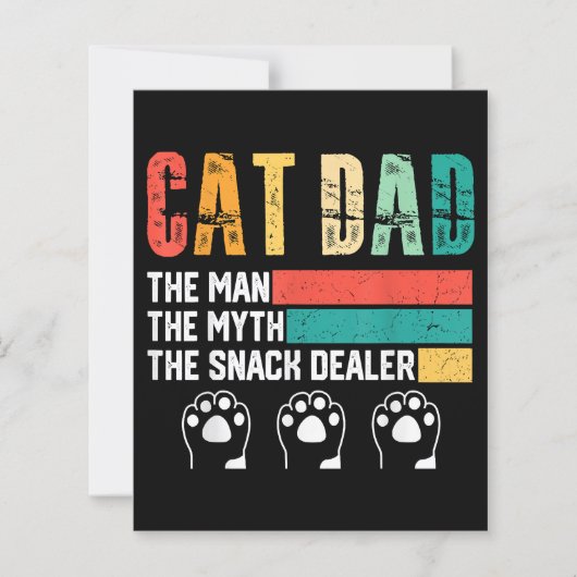 Papier Fête des Pères Chat Papa (Devant)