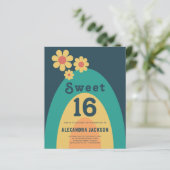 Papier Fête du 16e anniversaire de l'arc de marguerite su (Debout devant)