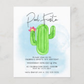 Papier Fête mexicaine Fiesta Cactus Pool Party N'importe  (Devant)