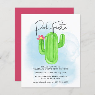 Papier Fête mexicaine Fiesta Cactus Pool Party N'importe 