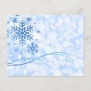 Papier Fête Noël Flèche-neige Design Bleu Blanc