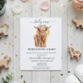 Papier Fête Prénatale de Veau des Highlands Sainte Vache
