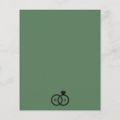 Papier Feuillage de verdure Eucalyptus Faire-part de mari (Dos)