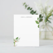 Papier Feuillage tropical méditerranéen Blanc Floral Pers (Debout devant)