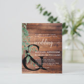 Papier Feuillage vert Faire-part de mariage Eucalyptus (Debout devant)