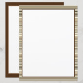 Papier feuille en bandes Brown (Devant / Derrière)