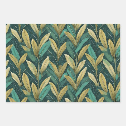 Papier Feuille turquoise Ti (Devant 2)