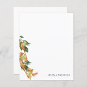 Papier Feuillet d'automne personnalisé Nom personnalisé P (Devant / Derrière)