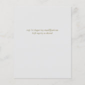 Papier Fiançailles de bouquet Rose Blush Pink (Dos)