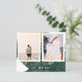 Papier Fiançailles de dates d'enregistrement de photos co (Debout devant)