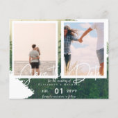 Papier Fiançailles de dates d'enregistrement de photos co (Devant)