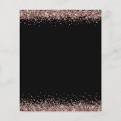 Papier Fiançailles de Parties scintillant d'or du Rose bu (Dos)