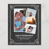 Papier FIANÇAILLES DU BUDGET 4 Invitations de la fête de  (Dos)