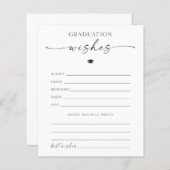 Papier Fiche Conseils Et Souhaits De Diplôme (Devant / Derrière)