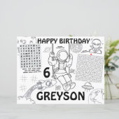 Papier Fiche d'activité sets de table d'anniversaire de l (Debout devant)