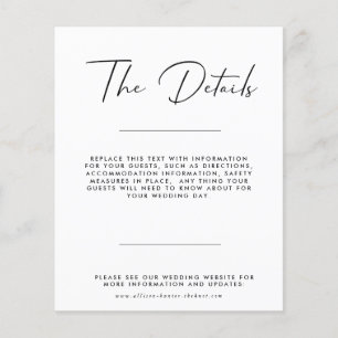 Papier Fiche de boîtier Détails du Mariage budgétaire