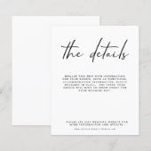 Papier Fiche de boîtier Détails du Mariage budgétaire (Devant / Derrière)