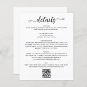 Papier Fiche de boîtier Détails mariage (Devant / Derrière)