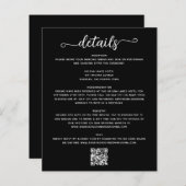 Papier Fiche de boîtier Détails mariage (Devant / Derrière)