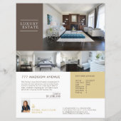 Papier Fiche de caractéristiques immobilières Élégant Fly (Dos)