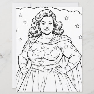 Papier Fiche de coloriage féminin patriotique