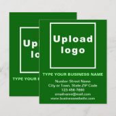 Papier Fiche de la marque commerciale sur le livre vert (Devant / Derrière)