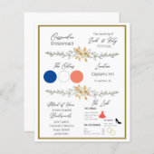 Papier Fiche d'information de Bridesmaid (Devant / Derrière)