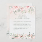 Papier Fiche d'informations sur le Mariage Rose (Devant / Derrière)