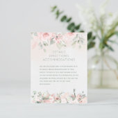 Papier Fiche d'informations sur le Mariage Rose (Debout devant)