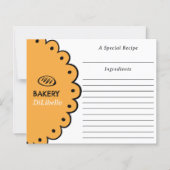 Papier Fiche recette illustrations de pain de boulangerie (Devant)