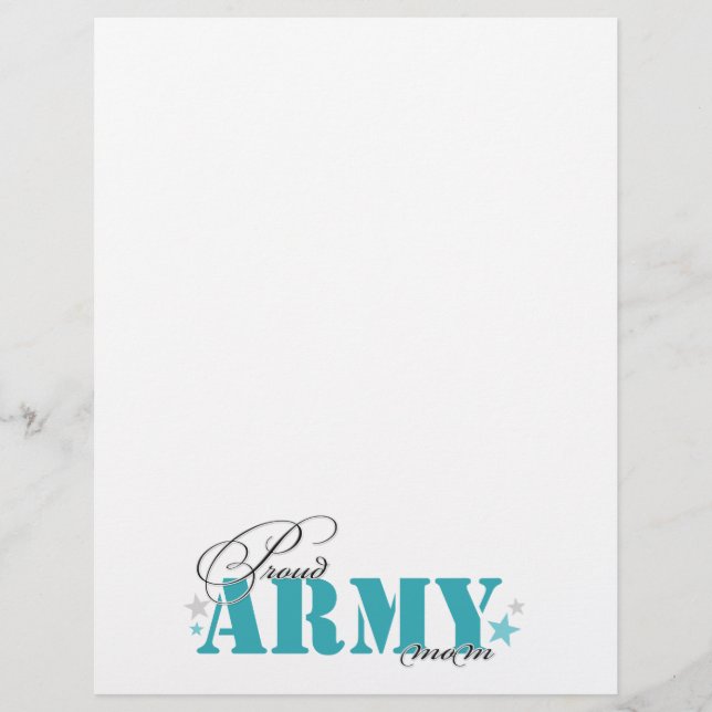 Papier Fière maman de l'armée (Devant)