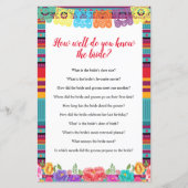 Papier Fiesta Comme vous connaissez bien The Bride Game c (Devant)