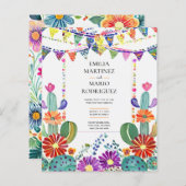 Papier FIESTA MARIAGE - Fleurs Folkart Moderne (Devant / Derrière)