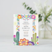 Papier FIESTA MARIAGE - Fleurs Folkart Moderne (Debout devant)