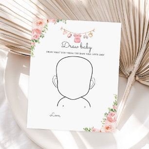 Papier Fille Baby shower Vêtements Dessiner jeu bébé