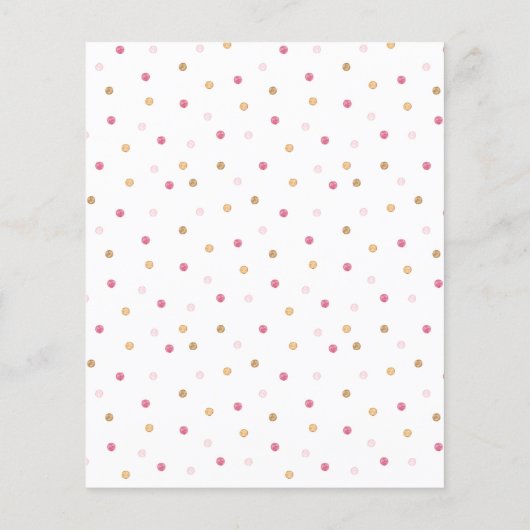 Papier Fille Baby shower Wives for Baby Card (Dos)