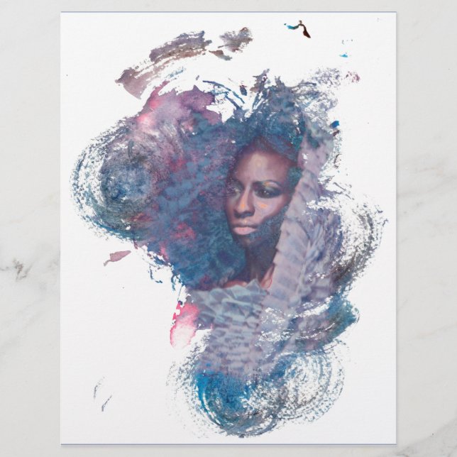 Papier Fille d'Afrique (Devant)