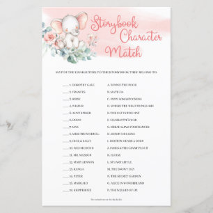 Papier Fille Eléphant Eucalyptus Storybook - Match de car