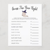 Papier Fille Fantôme Baby shower Devinez Le Prix (Devant)